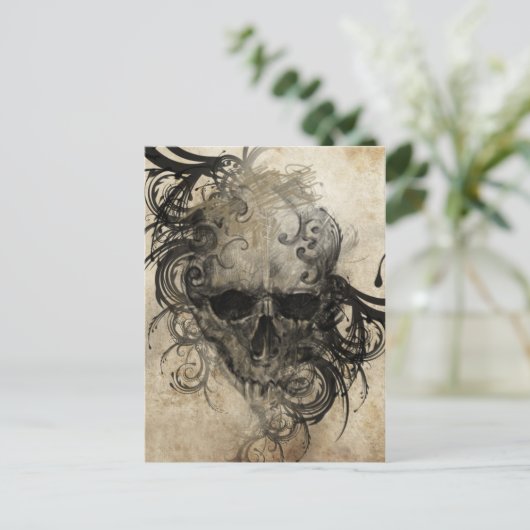 Sketch Of Tattoo Art, Handmade Illustration Briefkaart (Staand voorkant)