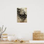 Sketch Of Tattoo Art, Handmade Illustration Poster (Keuken)