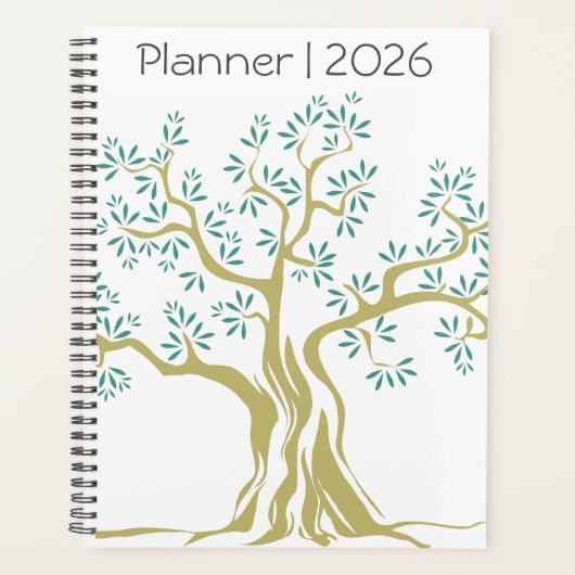 Sketch Olijfboom 2026 Planner – Mediterraan (Voorkant)