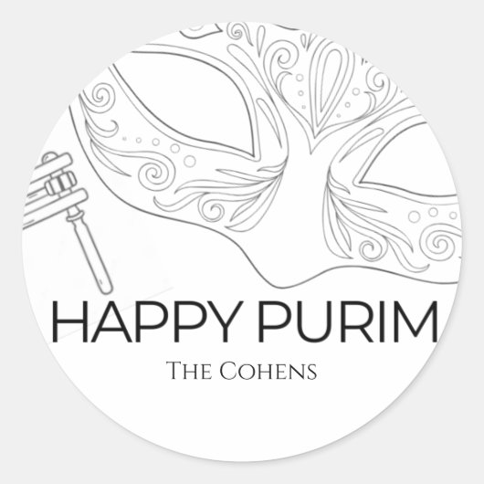 Sketch Purim Label (Voorkant)