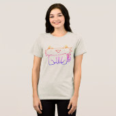 Sketch Rainbow Cat T-shirt (Voorkant volledig)