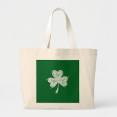 Sketch Shamrock  Grote Tote Bag (Voorkant)