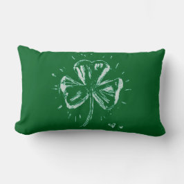 Sketch Shamrock Kussen