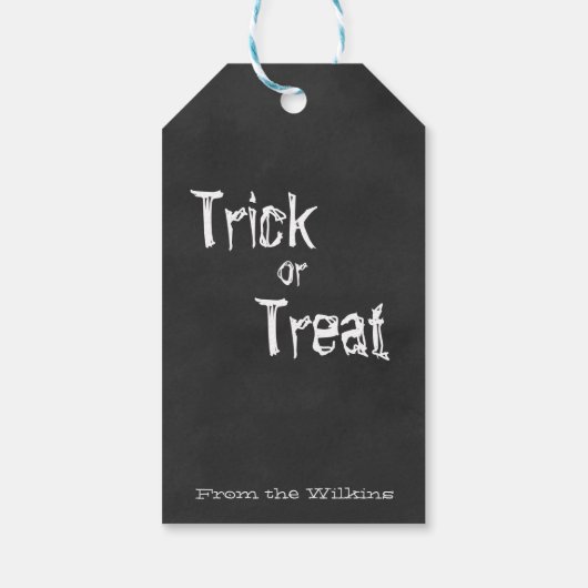 Sketch Skeleton Happy Halloween Cadeaulabel (Achterkant)