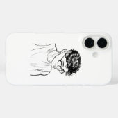 Sketch Soul Art Boy – Custom iPhone Case (Achterkant (horizontaal))