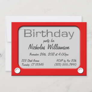 Sketch Speelgoed Birthday Party Invitation Kaart