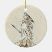 Sketch van Athena Keramisch Ornament – Klassiek Hu (Achterkant)