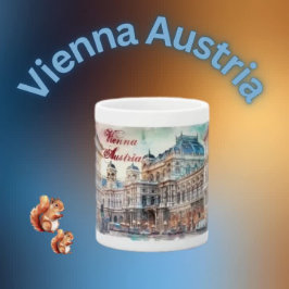 Sketch Waterverf Imperial Vienna Oostenrijk | Koffiemok