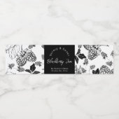 Sketch Zelfgemaakte Blackberry Jam Wrap-around Lab Waterfles Etiket (Enkel label)