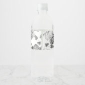 Sketch Zelfgemaakte Blackberry Jam Wrap-around Lab Waterfles Etiket (Achterkant)