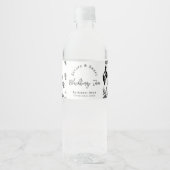 Sketch Zelfgemaakte Blackberry Jam Wrap-around Lab Waterfles Etiket (Voorkant)