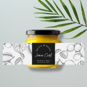 Sketch Zelfgemaakte Lemon Curd Wrap-around Label Waterfles Etiket