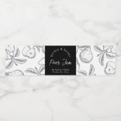 Sketch Zelfgemaakte Pear Jam Wrap-around Label Waterfles Etiket (Enkel label)