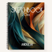SKETCHBOOK - Abstracte kleurrijke wervelingen Notitieboek (Voorkant)