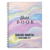 Sketchbook cadeau voor haar met aangepaste naamkle notitieboek (Voorkant)