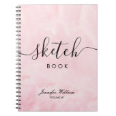 Sketchbook cadeau voor haar met aangepaste naamkle notitieboek (Voorkant)