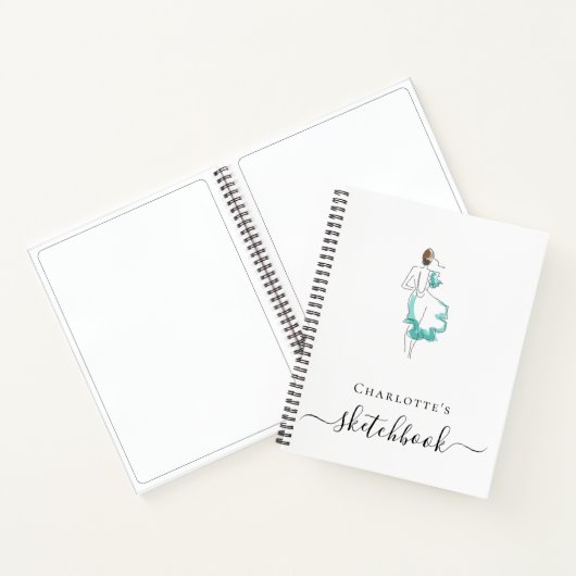Sketchbook custom artwork monogram typografie notitieboek (Binnen)