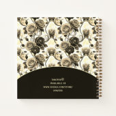 Sketchbook Elegancia Nocturna Carbón y Beige Notitieboek (Achterkant)