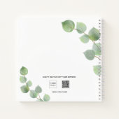 Sketchbook eucalyptus greenery script notitieboek (Achterkant)