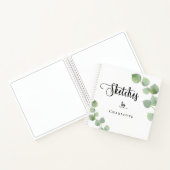 Sketchbook eucalyptus greenery script notitieboek (Binnen)