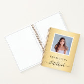 Sketchbook gouden foto meisjes typografie notitieboek (Binnen)
