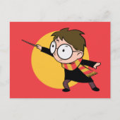 Sketchbook HARRY POTTER™ Casting Spell Uitnodiging Briefkaart (Voorkant)