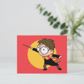 Sketchbook HARRY POTTER™ Casting Spell Uitnodiging Briefkaart (Staand voorkant)