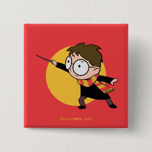 Sketchbook HARRY POTTER™ Casting Spell Vierkante Button 5,1 Cm