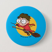 Sketchbook HARRY POTTER™ QUIDDITCH™ afspelen Ronde Button 7,6 Cm (Voorkant)