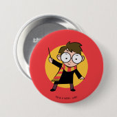 Sketchbook HARRY POTTER™ Raising Wand Ronde Button 7,6 Cm (Voorkant /achterkant)