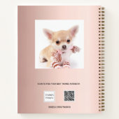 Sketchbook hond huisdier foto roos goud notitieboek (Achterkant)
