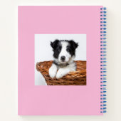 Sketchbook hond huisdier foto script roze meisje notitieboek (Achterkant)