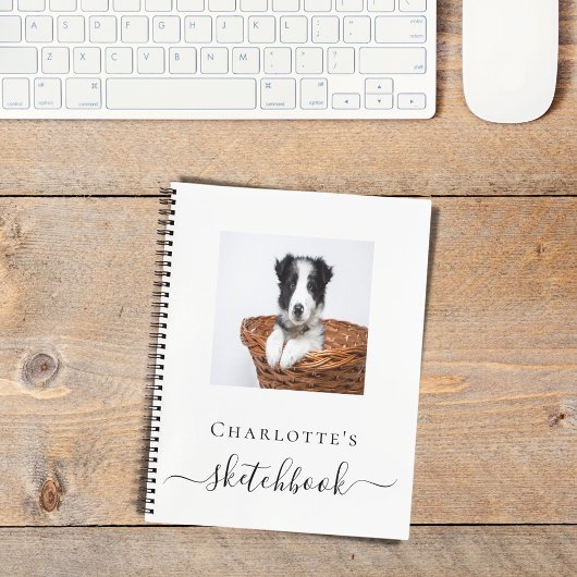 Sketchbook hond huisdier fotoscript notitieboek