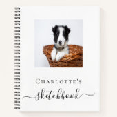 Sketchbook hond huisdier fotoscript notitieboek (Voorkant)
