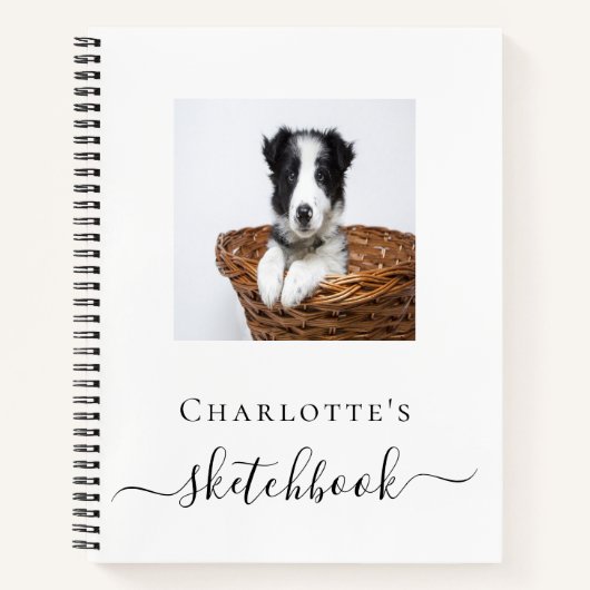 Sketchbook hond huisdier fotoscript notitieboek (Voorkant)