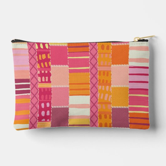 Sketchbook Marks-Textured Multicoloured Stripes Etui (Achterkant)