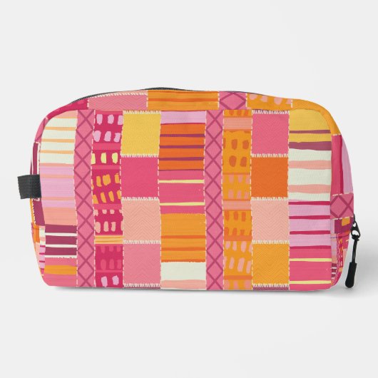 Sketchbook Marks-Textured Multicoloured Stripes Toilettasje (Voorkant)