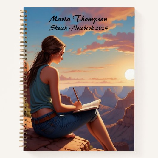 Sketchbook Notitieboeken Reizen Notitieboek Dagboe (Voorkant)