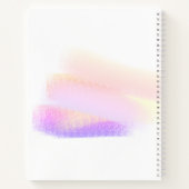 Sketchbook paarse gouden penseelstreken naam notitieboek (Achterkant)