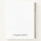 Sketchbook Red Planet Space Modern Notitieboek (Achterkant)