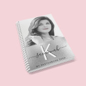 Sketchbook Silver Aangepast fotoscript monogram Notitieboek