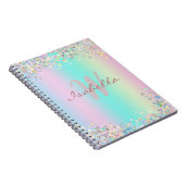 Sketchbook Unicorn Holographic Glitter Notitieboek (Rechterzijde)