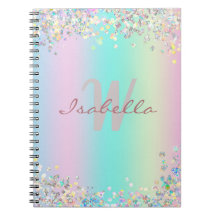 Sketchbook Unicorn Holographic Glitter