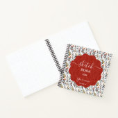 Sketchbook with Luxurious Floral Designs and Custo Notitieboek (Binnen)