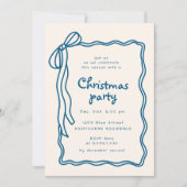 Sketched Bow Lijst kerstfeest Kaart (Voorkant)