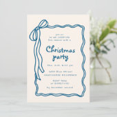 Sketched Bow Lijst kerstfeest Kaart (Staand voorkant)