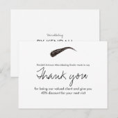 Sketched Brow Microblading Dank Je Korting Briefkaart (Voorkant / Achterkant)
