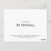 Sketched Brow Microblading Dankjewel Korting Briefkaart (Achterkant)