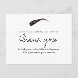 Sketched Brow Microblading Dankjewel Korting Briefkaart