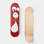 Sketched Bunny Skateboard (Voorkant)